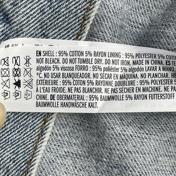 Tuckernuck Pomander Place Fur Collar Denim Jacket size M - Picture 8 of 11